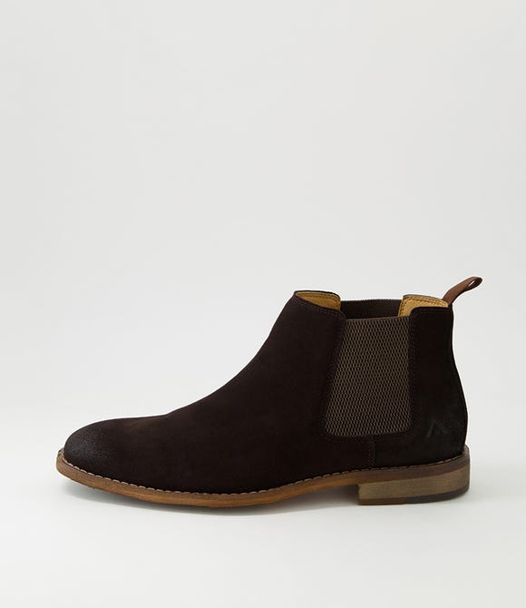 Eyre Chocolate Oil Suede Chelsea Boots