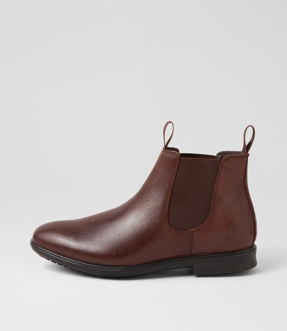 Persist Dark Brown Leather Chelsea Boots