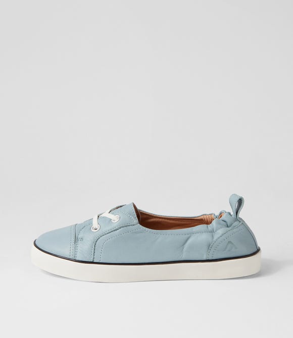 Empath Pale Blue Leather Sneakers