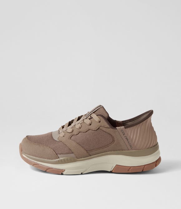 Zed Taupe Mesh Sneakers